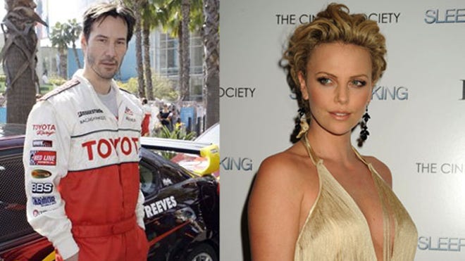 Charlize Theron and Keanu Reeves